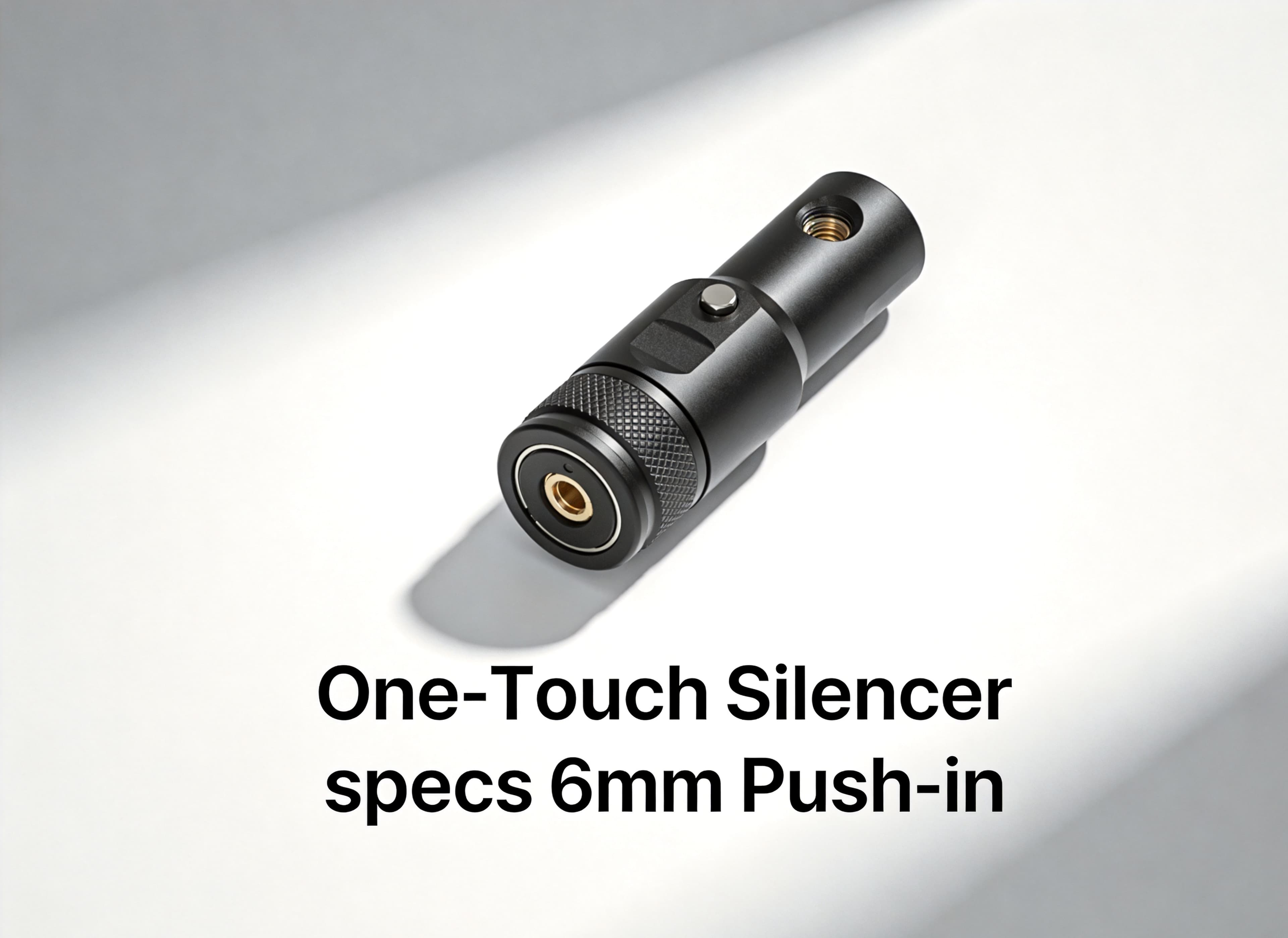Pneumatic silencer and muffler path for thread and material RFQ matching