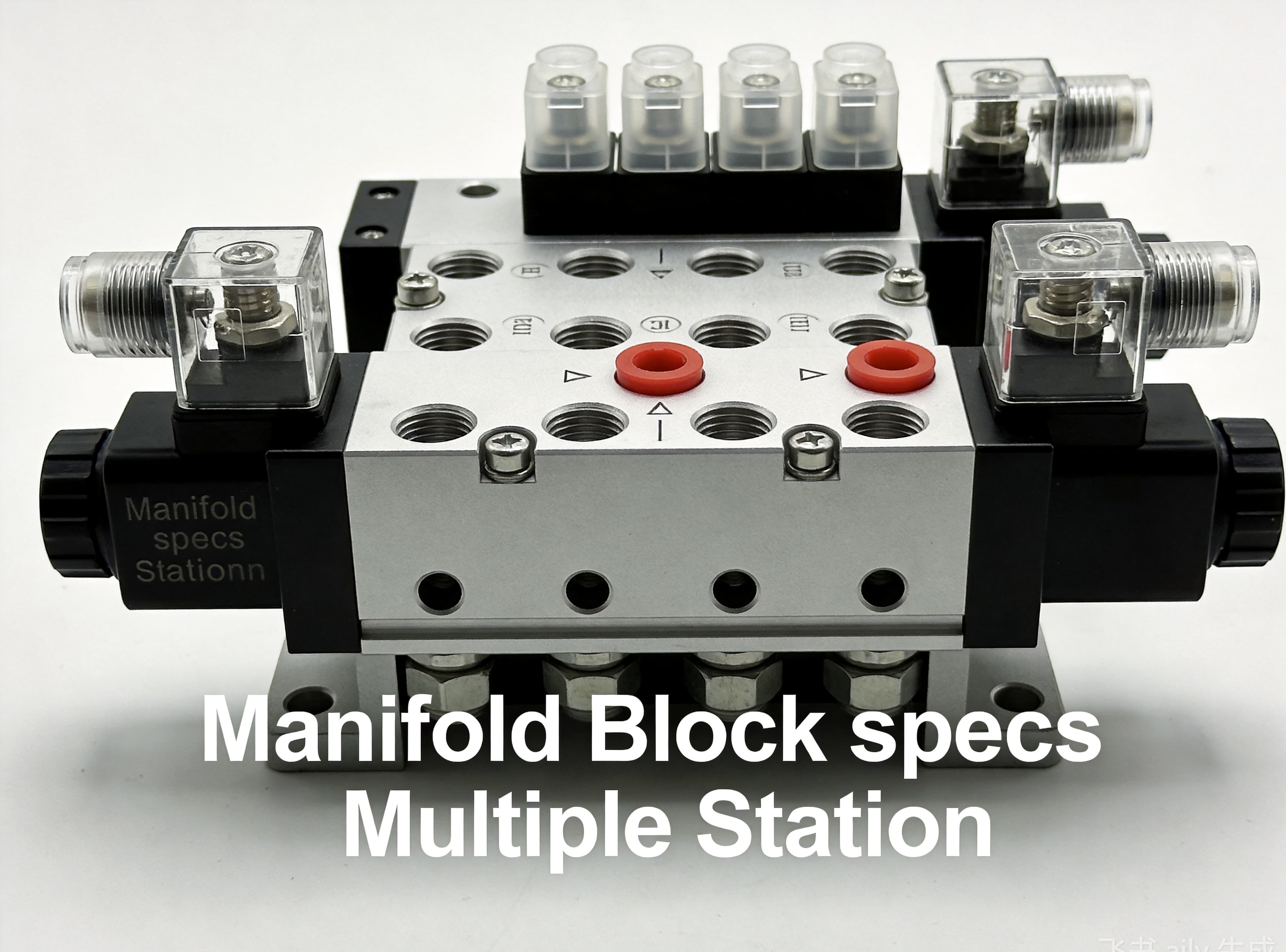 Pneumatic manifold base path for station count and port layout RFQ matching