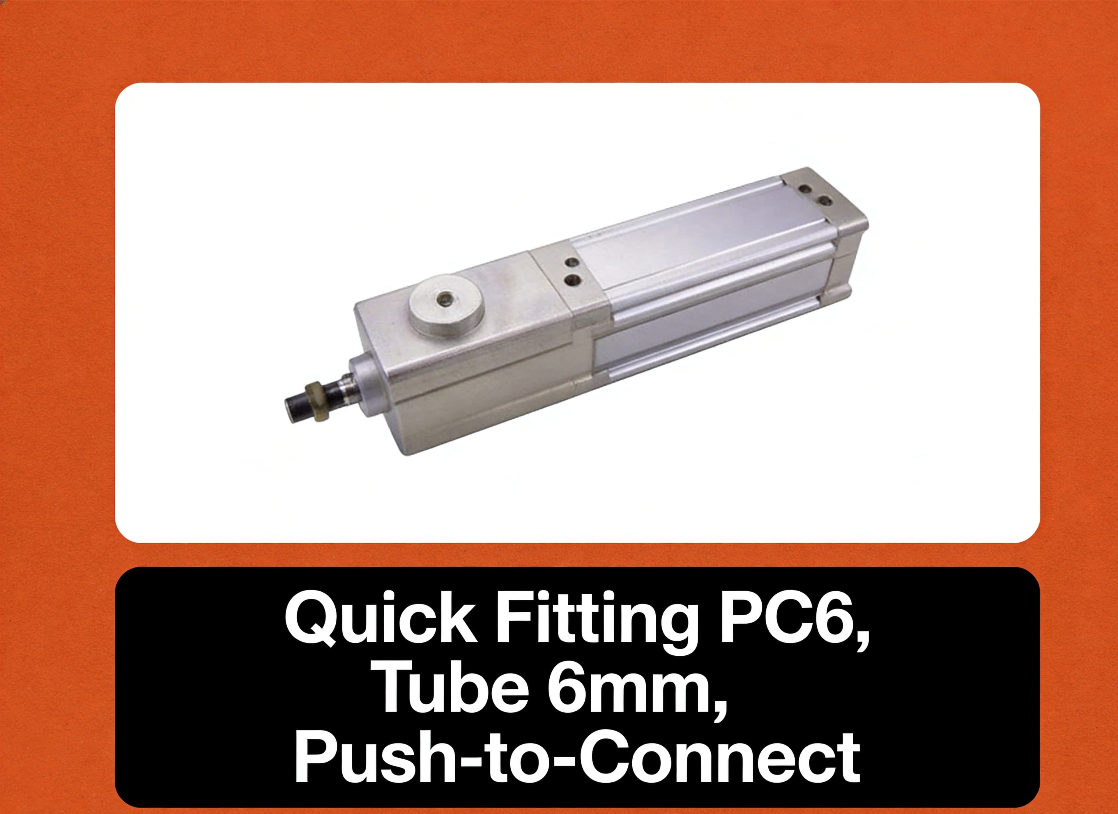 Pneumatic quick fitting and push-in fitting RFQ path