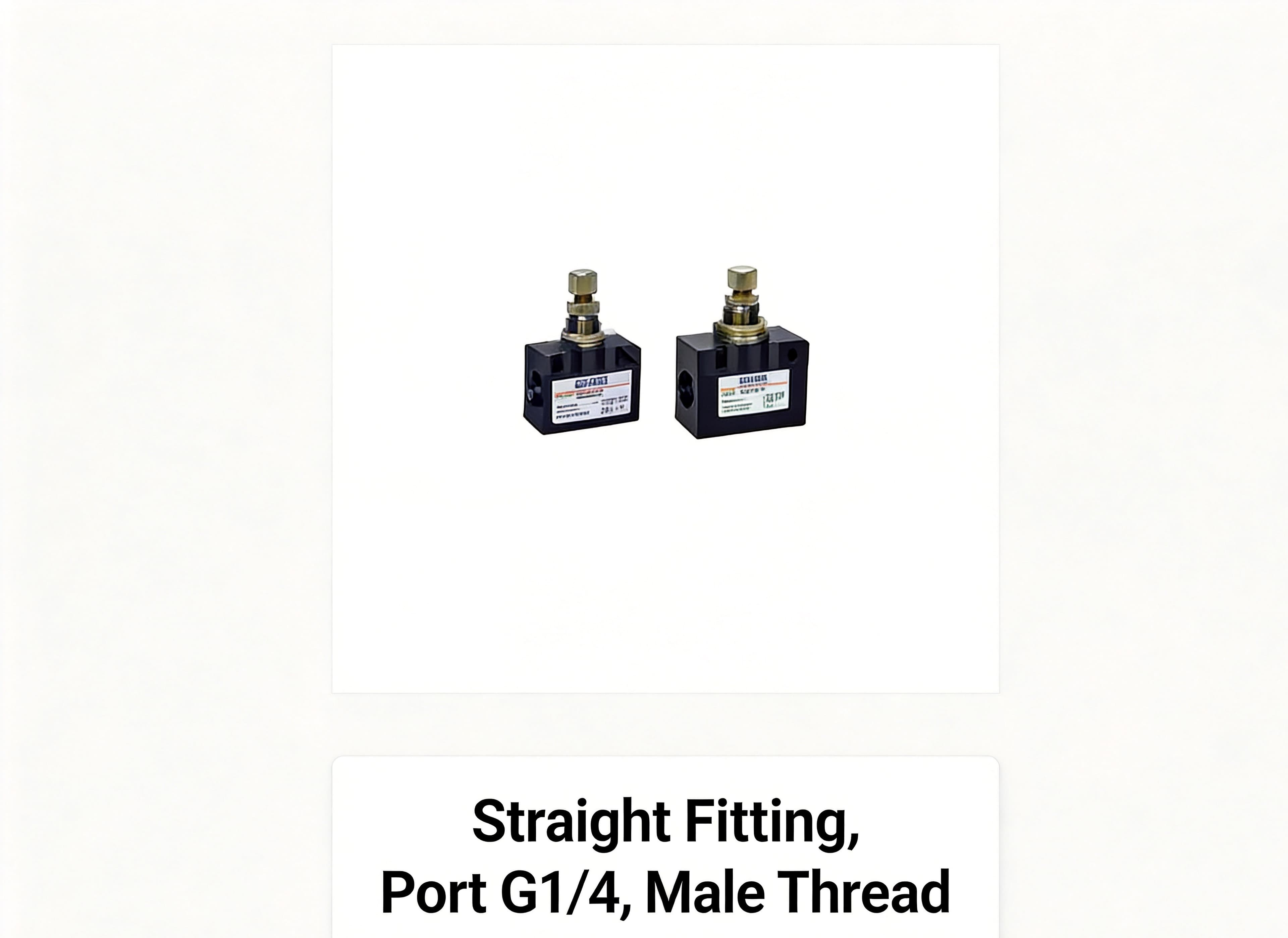Straight Fitting catalog gallery reference for Quick Connect Fittings pneumatic products, model matching, and RFQ sourcing
