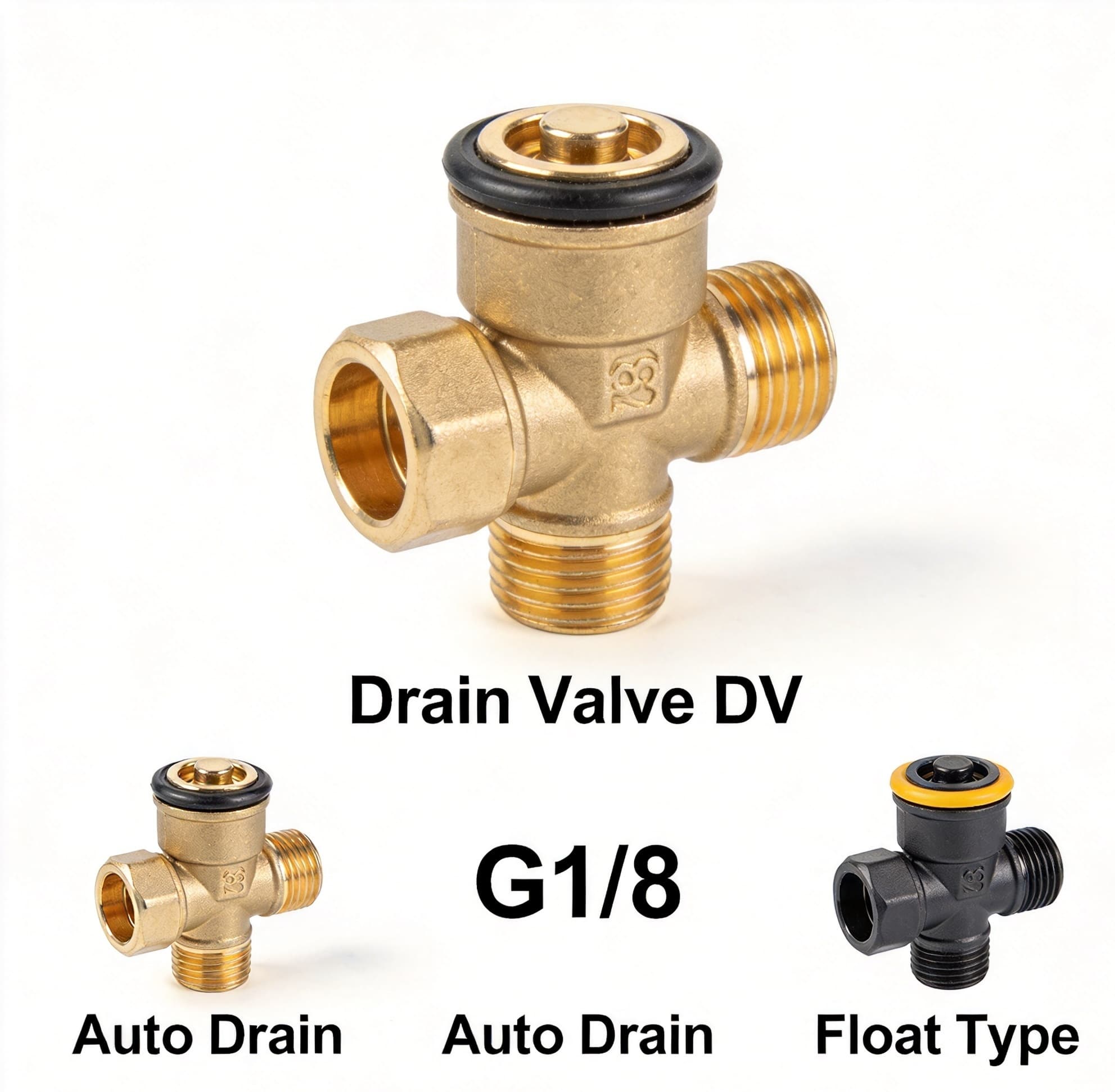 Drain Valve catalog gallery reference for Air Treatment pneumatic products, model matching, and RFQ sourcing