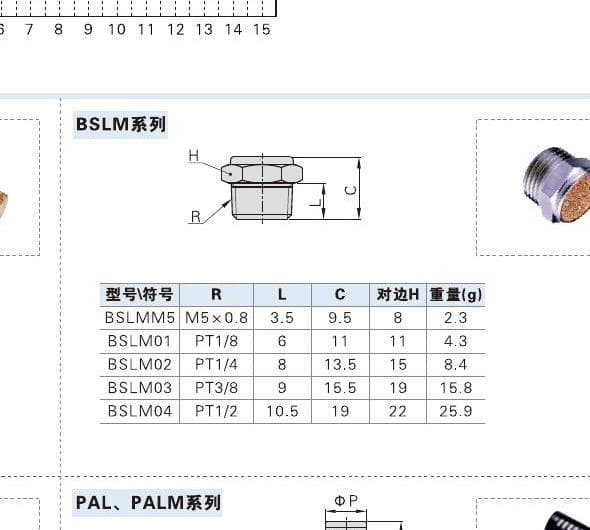 BSLM mini silencer product reference