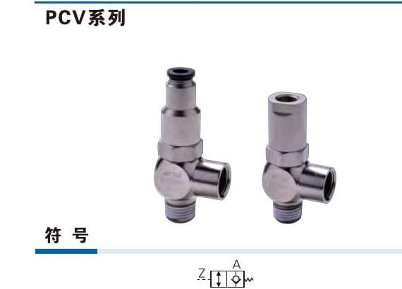 PCV pilot-operated check valve product reference